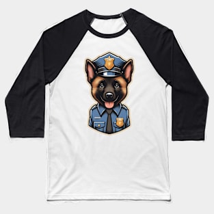 Belgian Malinois Police Baseball T-Shirt